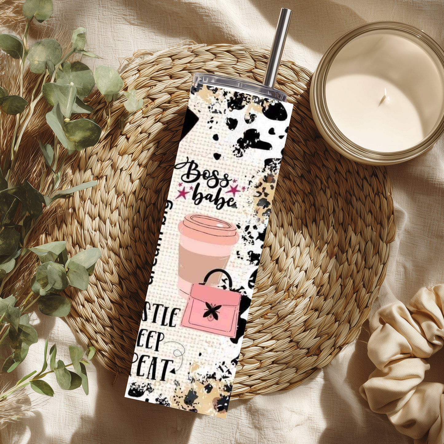 Small Business Owner – Hustle & Heart Tumbler
