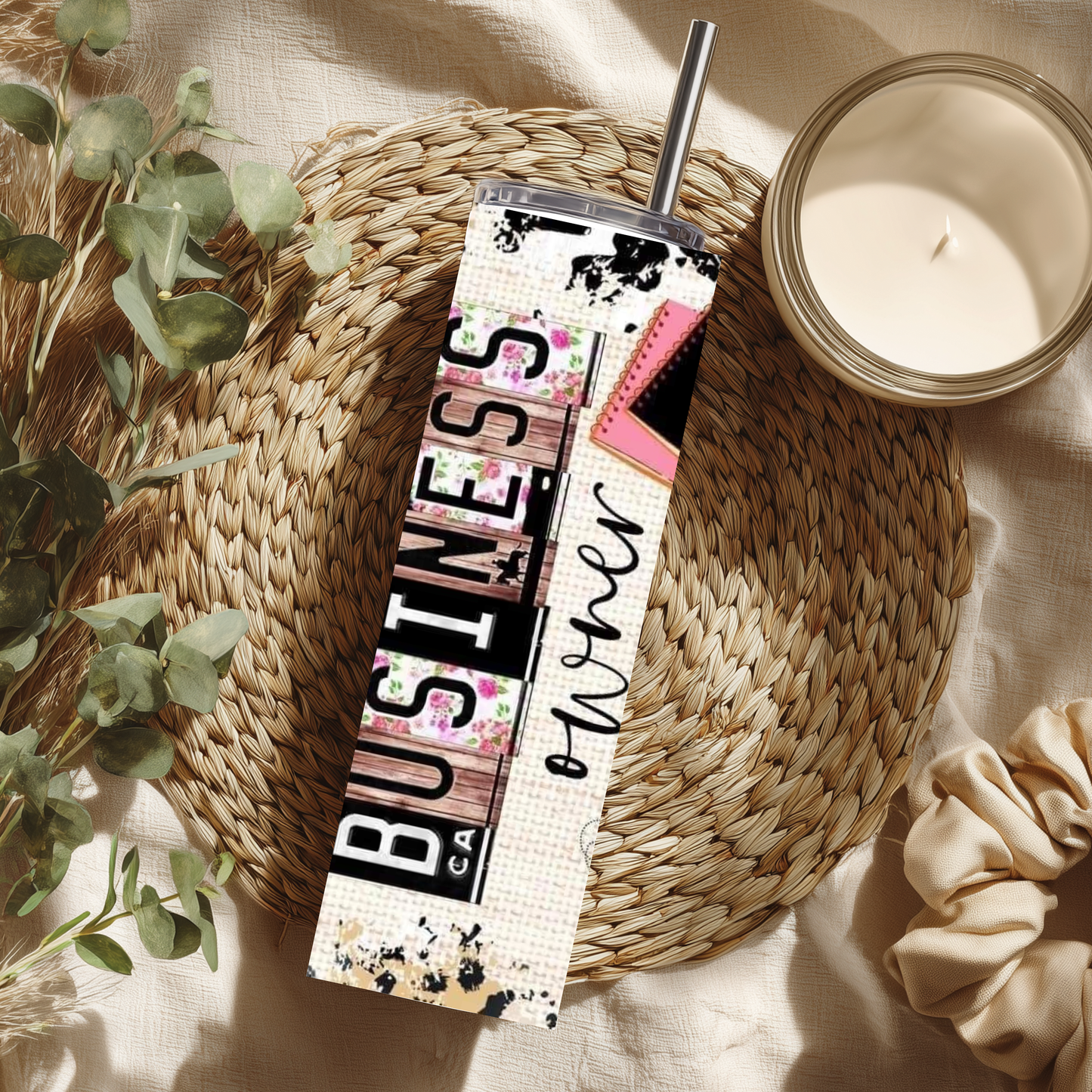 Small Business Owner – Hustle & Heart Tumbler