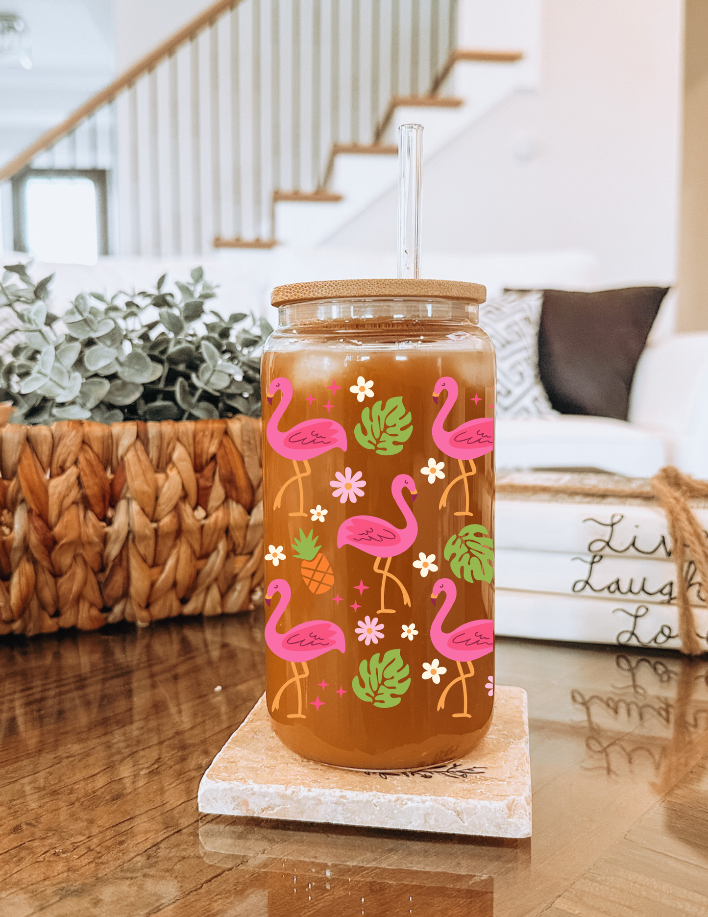 Tropical Bloom Flamingo