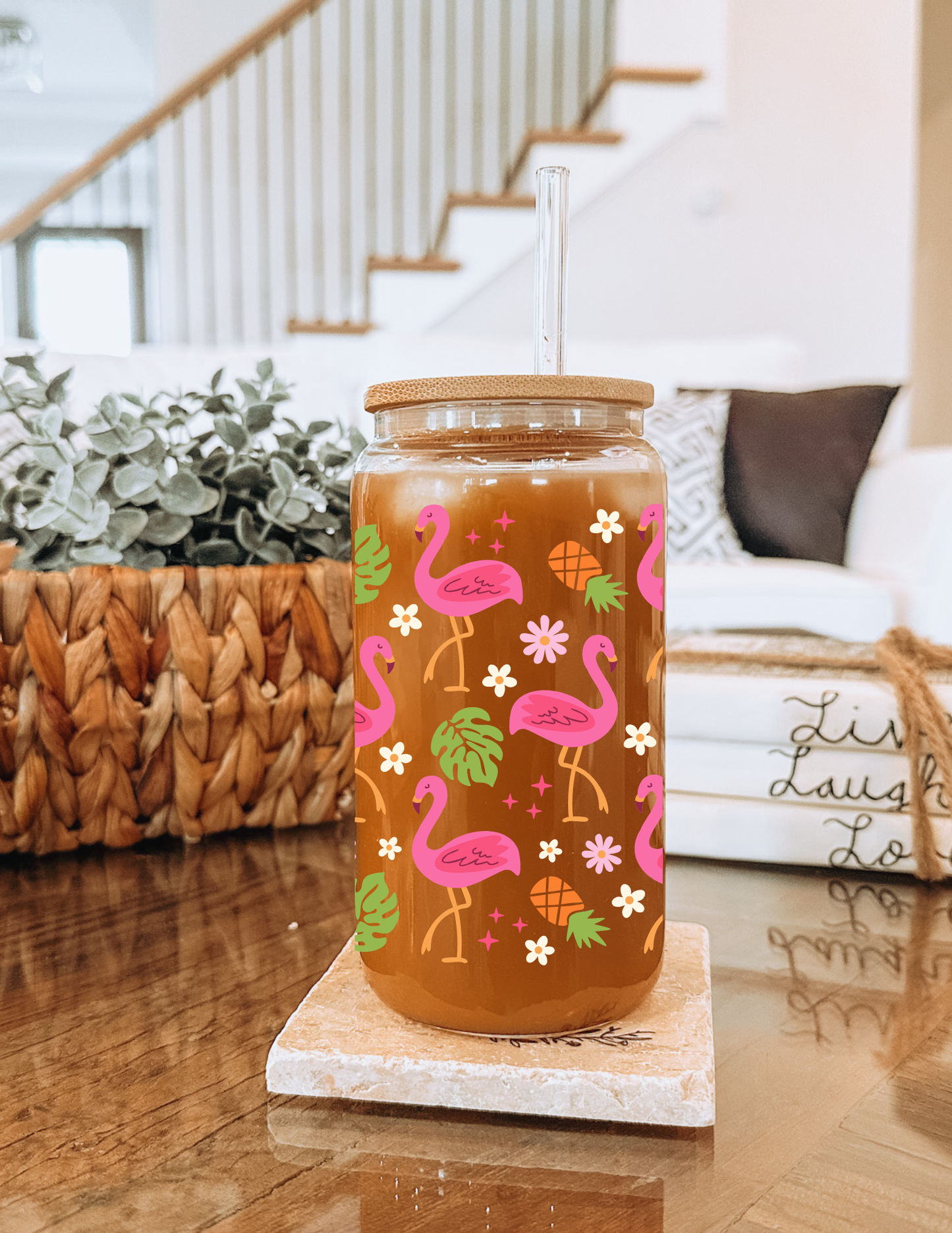 Tropical Bloom Flamingo